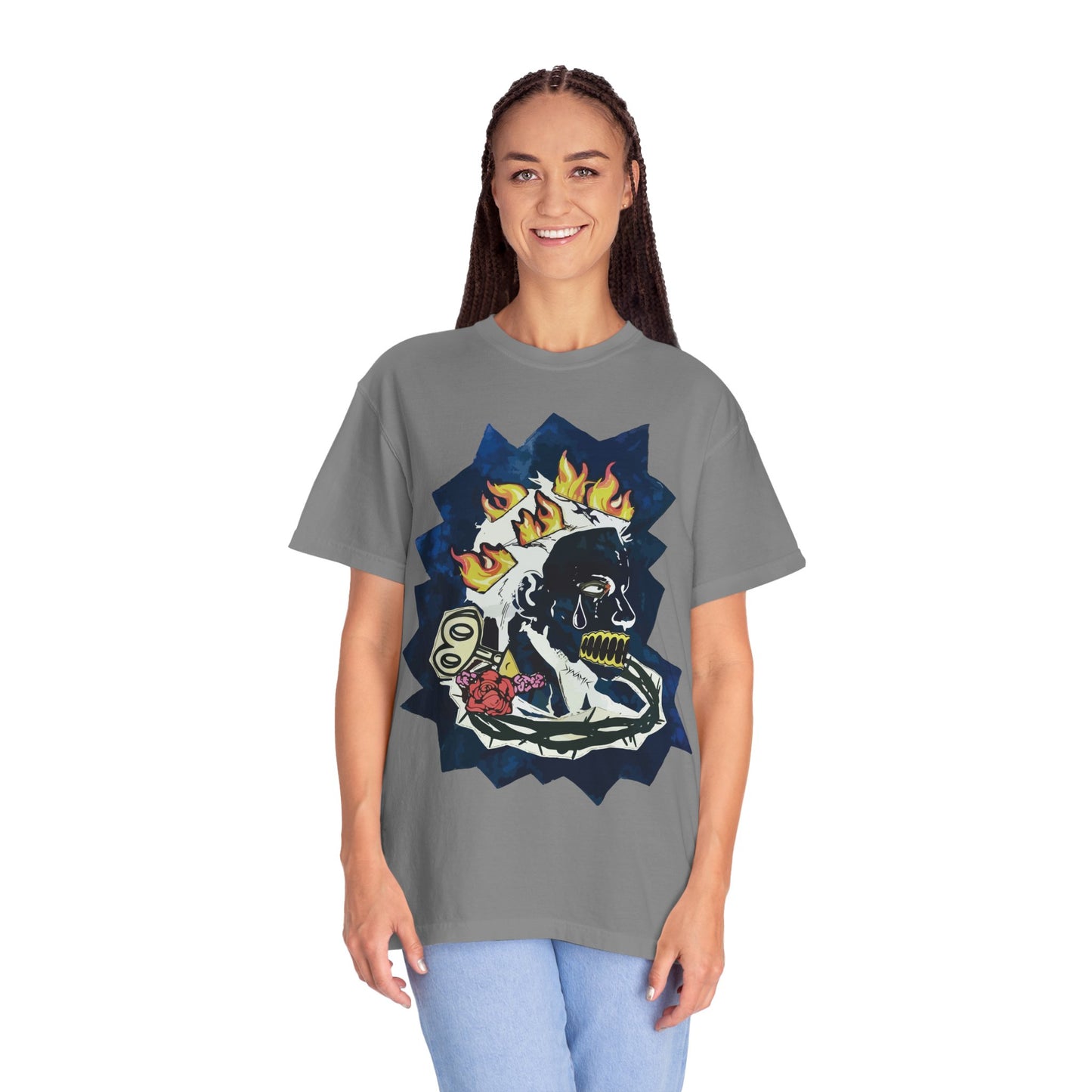 "Fiery Rose" Graphic T-Shirt