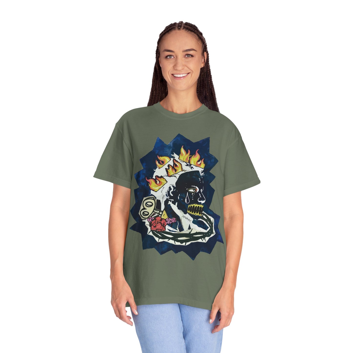 "Fiery Rose" Graphic T-Shirt