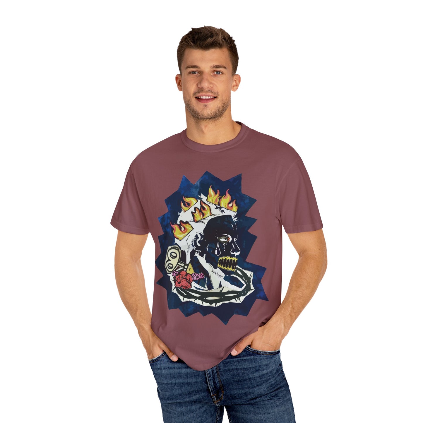 "Fiery Rose" Graphic T-Shirt