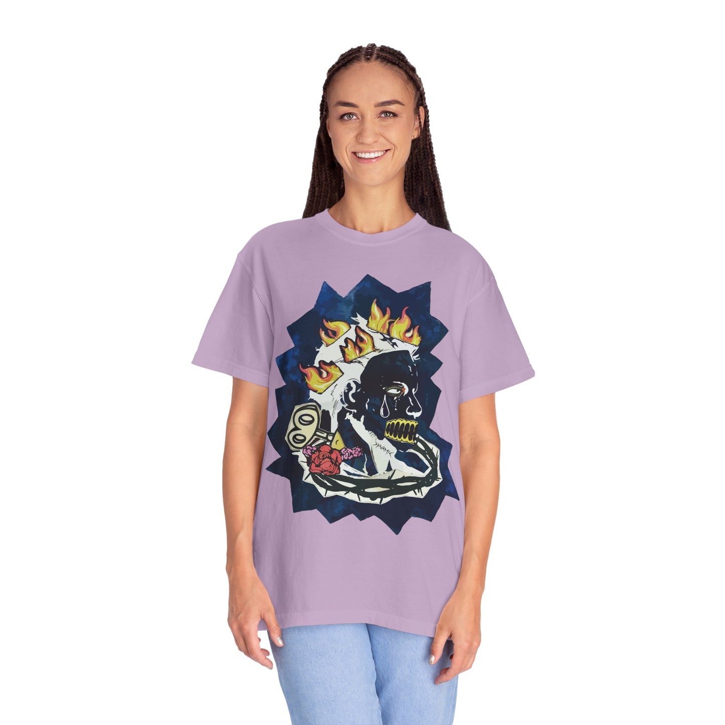 "Fiery Rose" Graphic T-Shirt