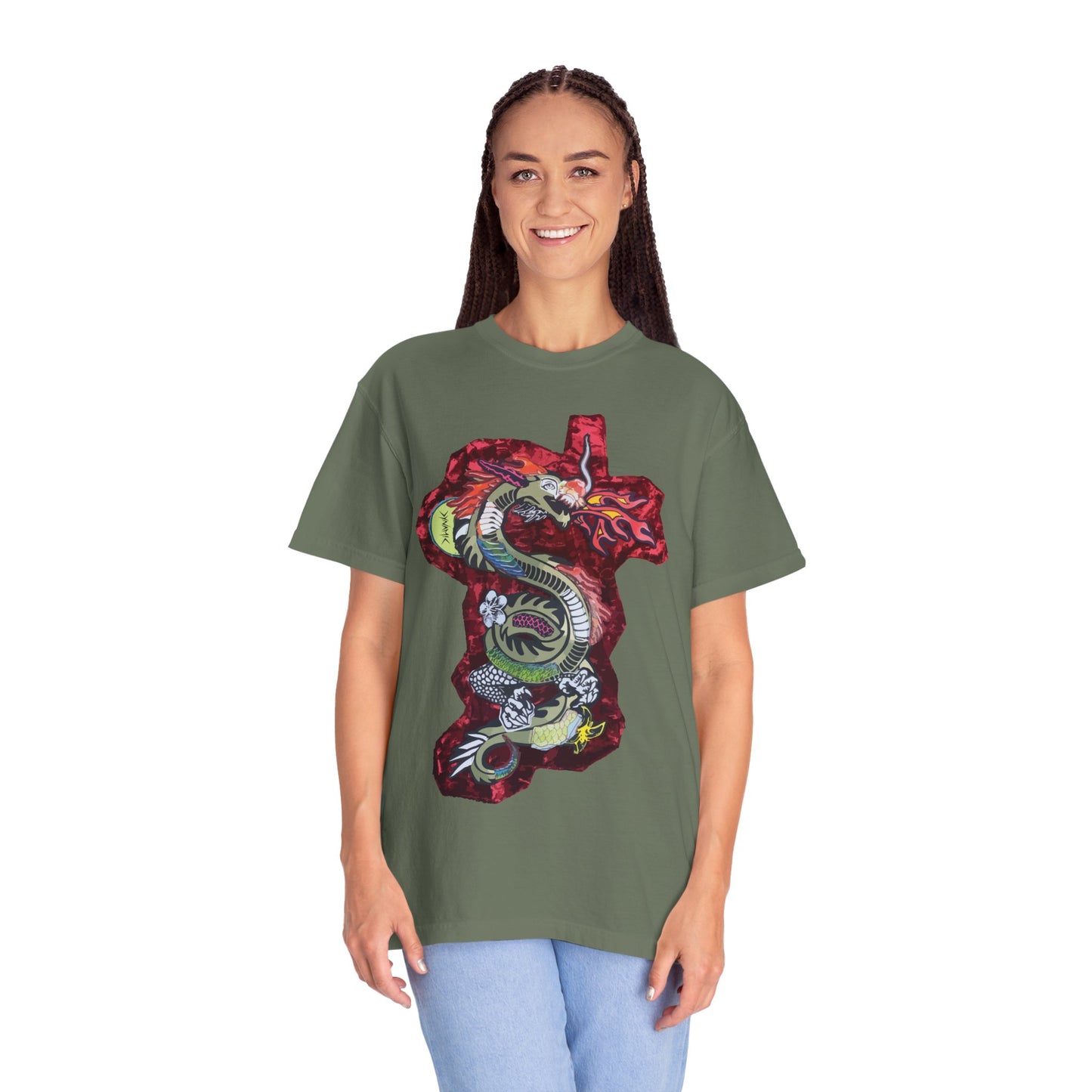 "Crimson Coil" Graphic T-Shirt