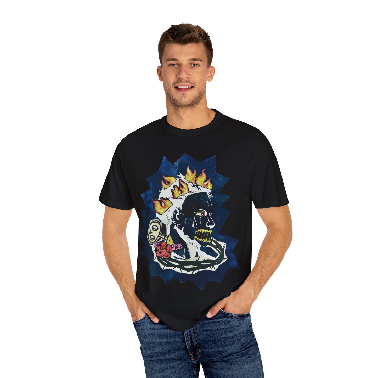 "Fiery Rose" Graphic T-Shirt