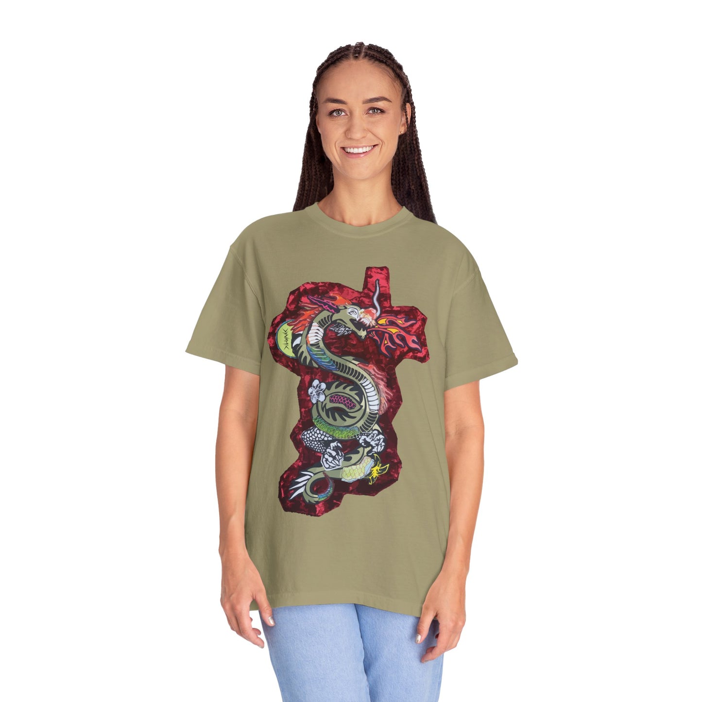 "Crimson Coil" Graphic T-Shirt