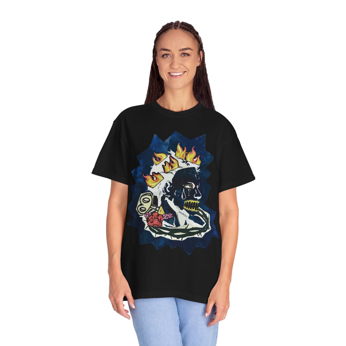 "Fiery Rose" Graphic T-Shirt