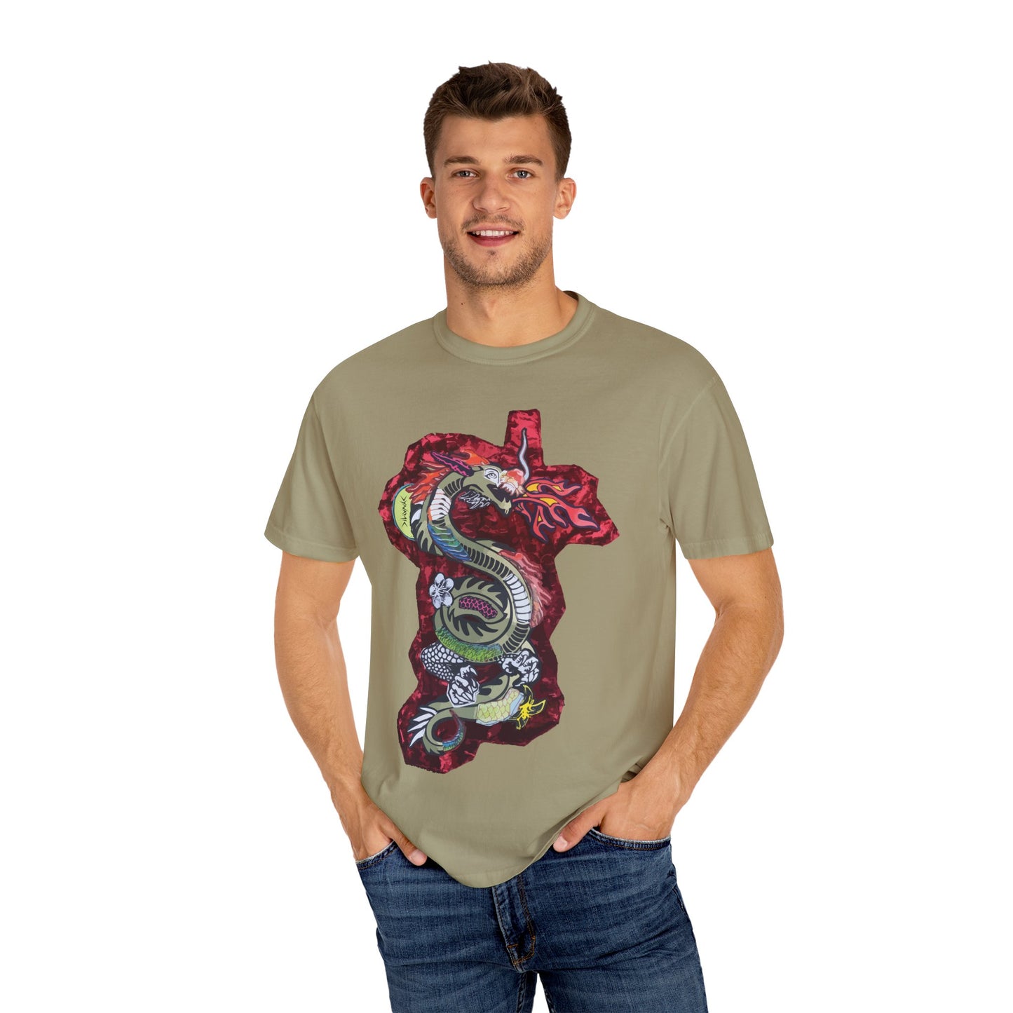 "Crimson Coil" Graphic T-Shirt