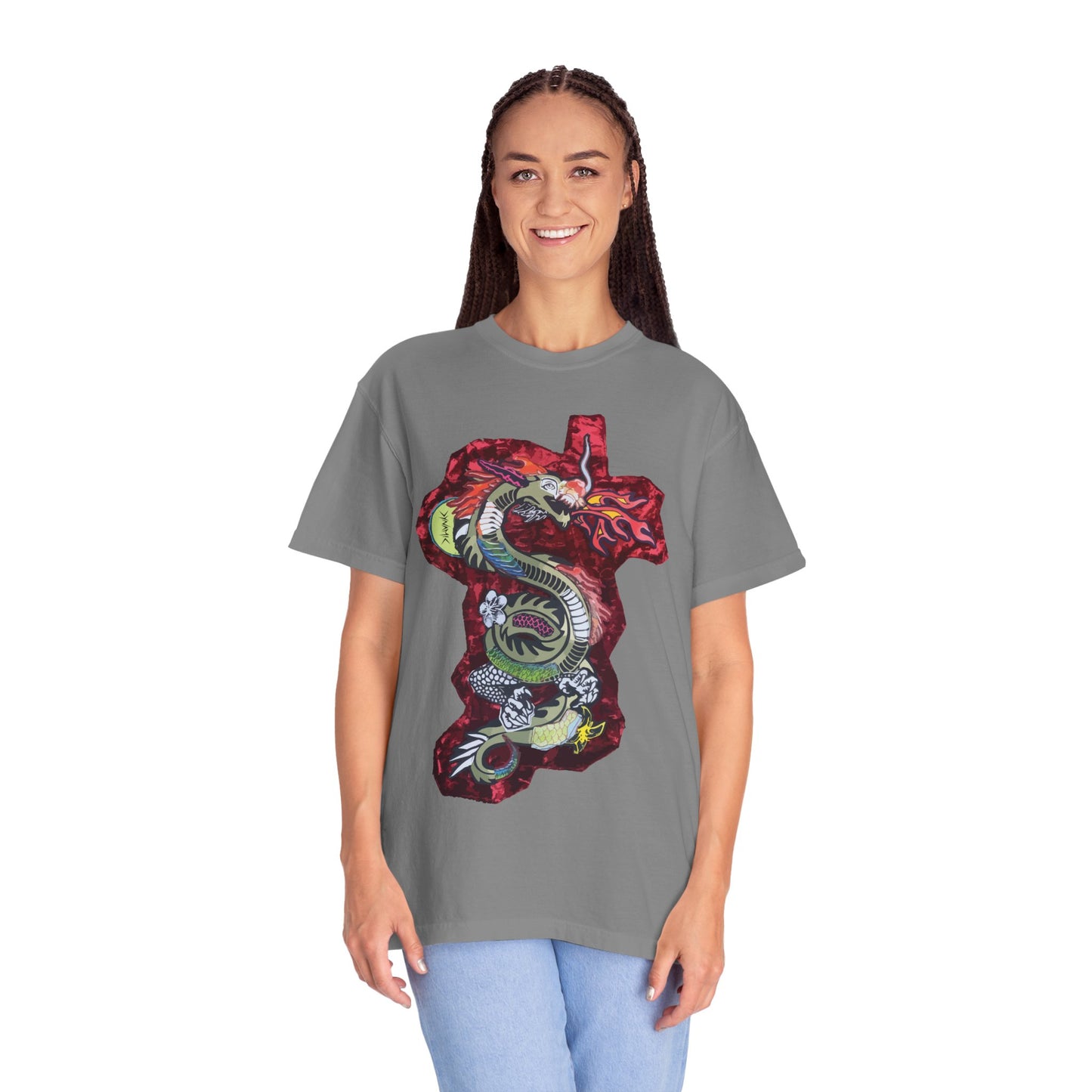 "Crimson Coil" Graphic T-Shirt