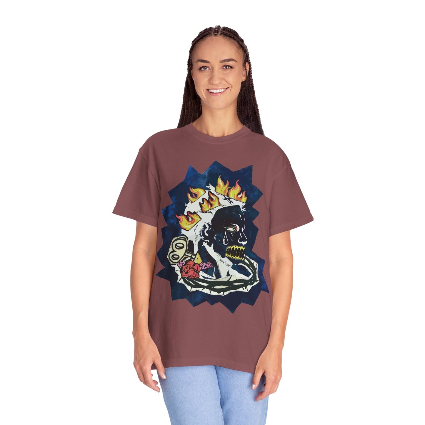 "Fiery Rose" Graphic T-Shirt
