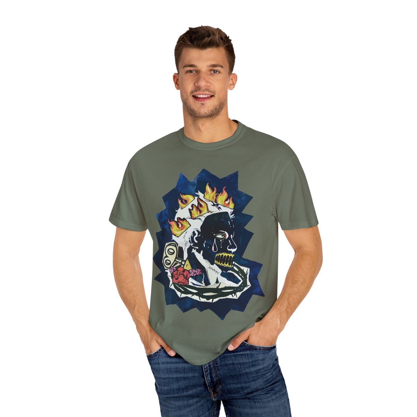 "Fiery Rose" Graphic T-Shirt