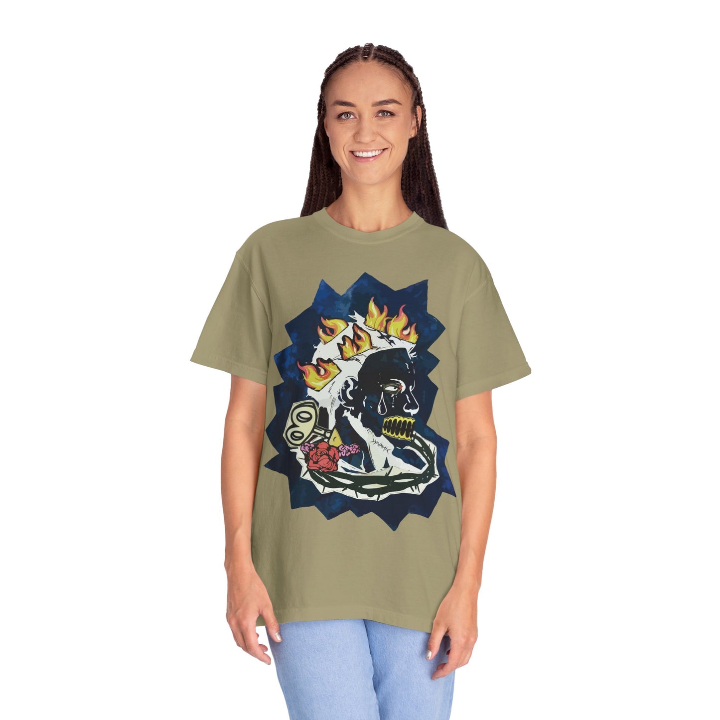 "Fiery Rose" Graphic T-Shirt
