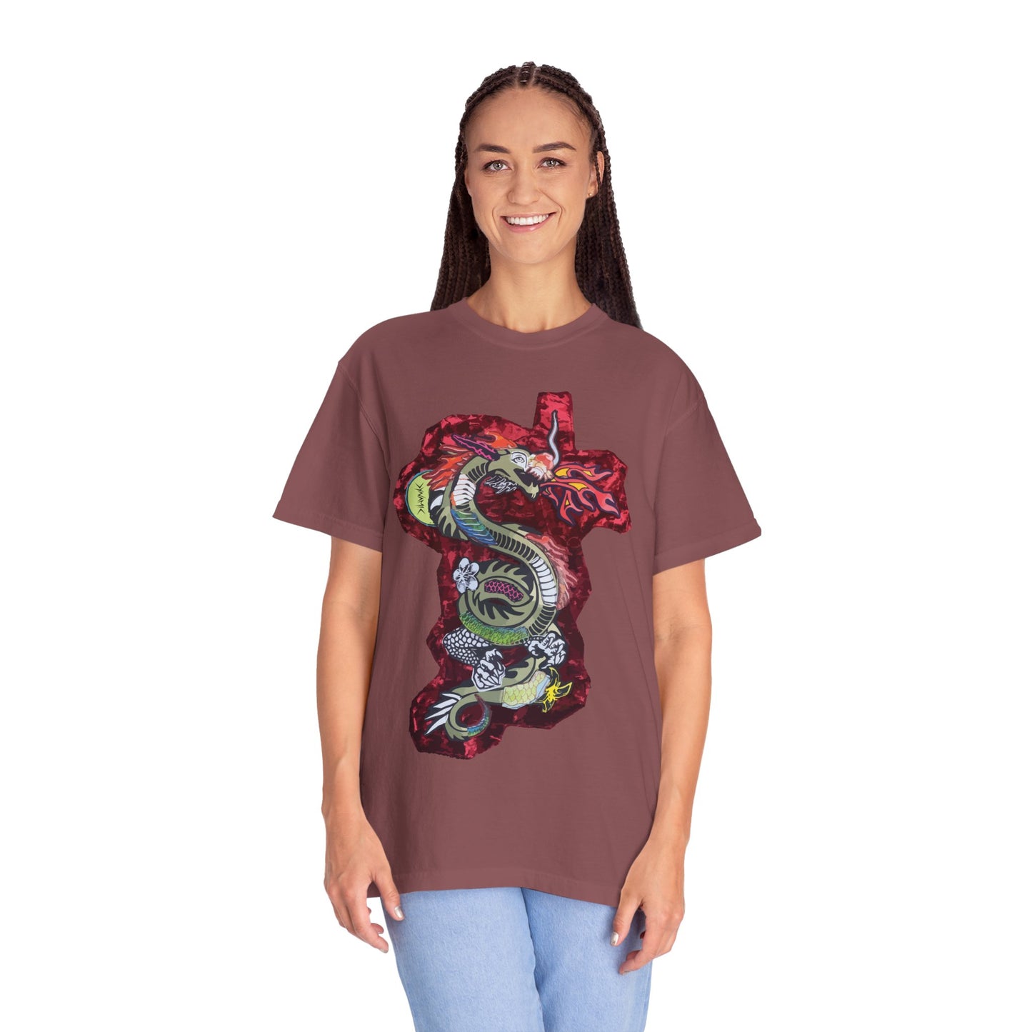 "Crimson Coil" Graphic T-Shirt