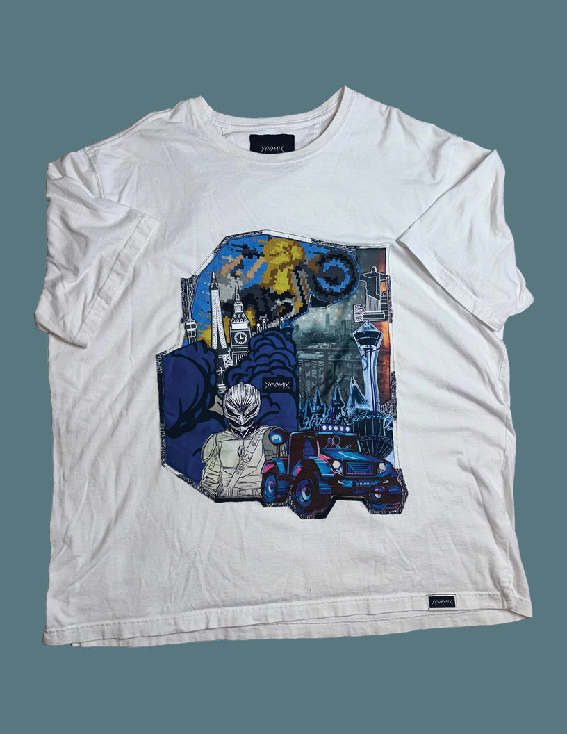 "Urban Pixel Odyssey" — Men's 2XL