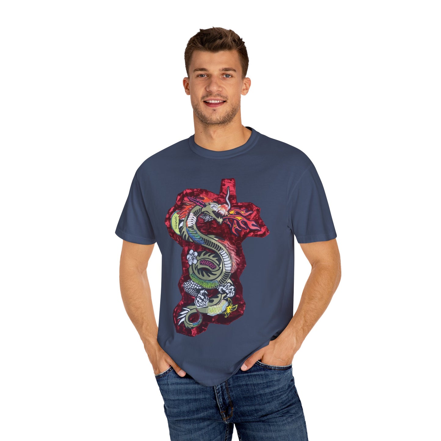 "Crimson Coil" Graphic T-Shirt