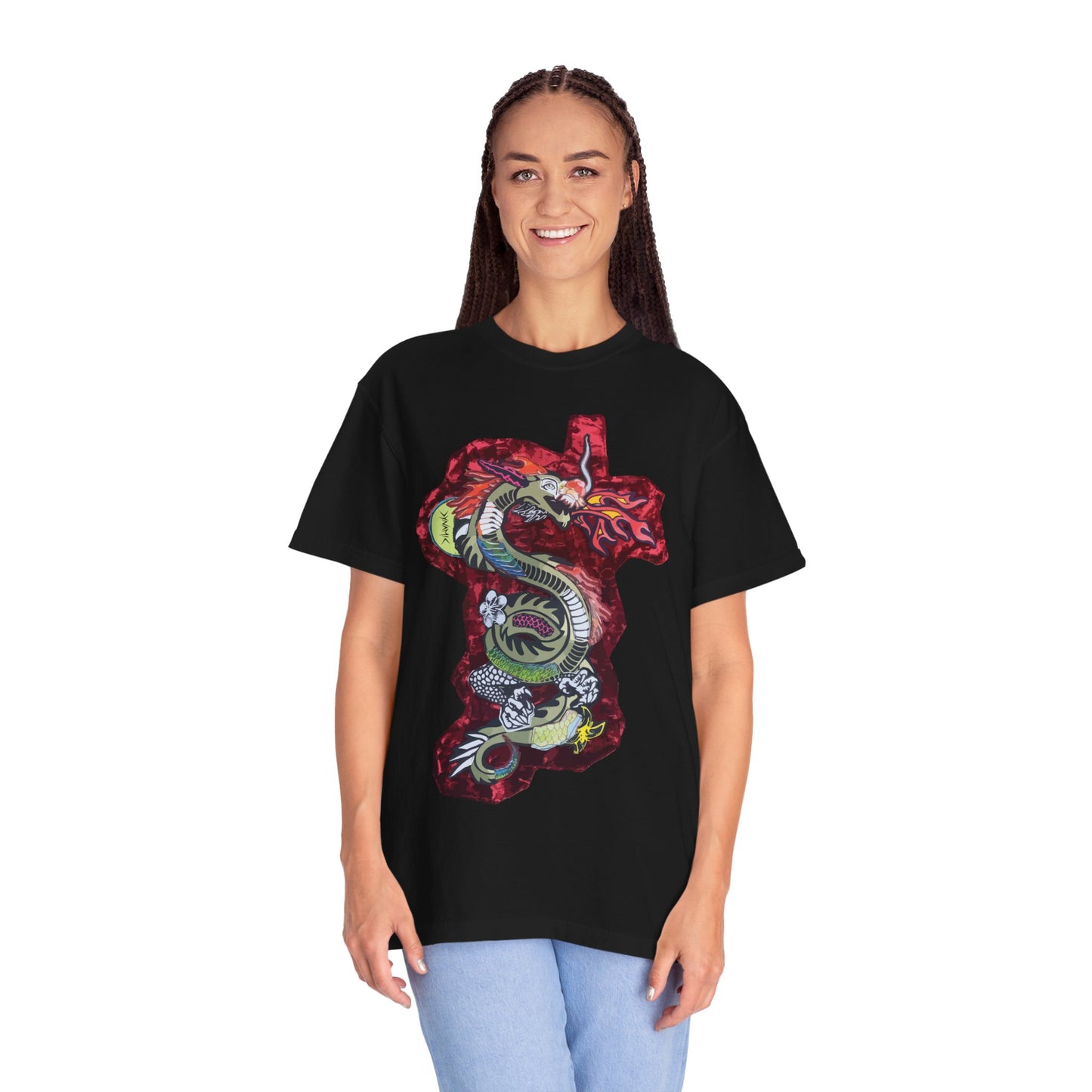 "Crimson Coil" Graphic T-Shirt
