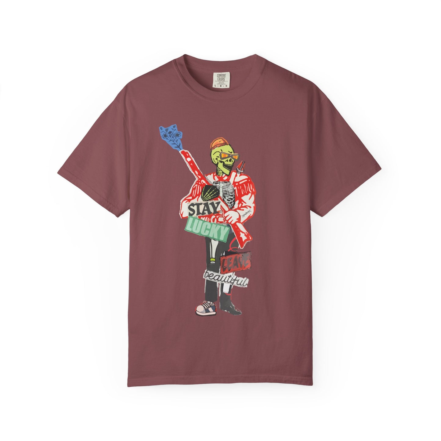 "Stay Lucky, Leave Beautiful" Graphic T-Shirt