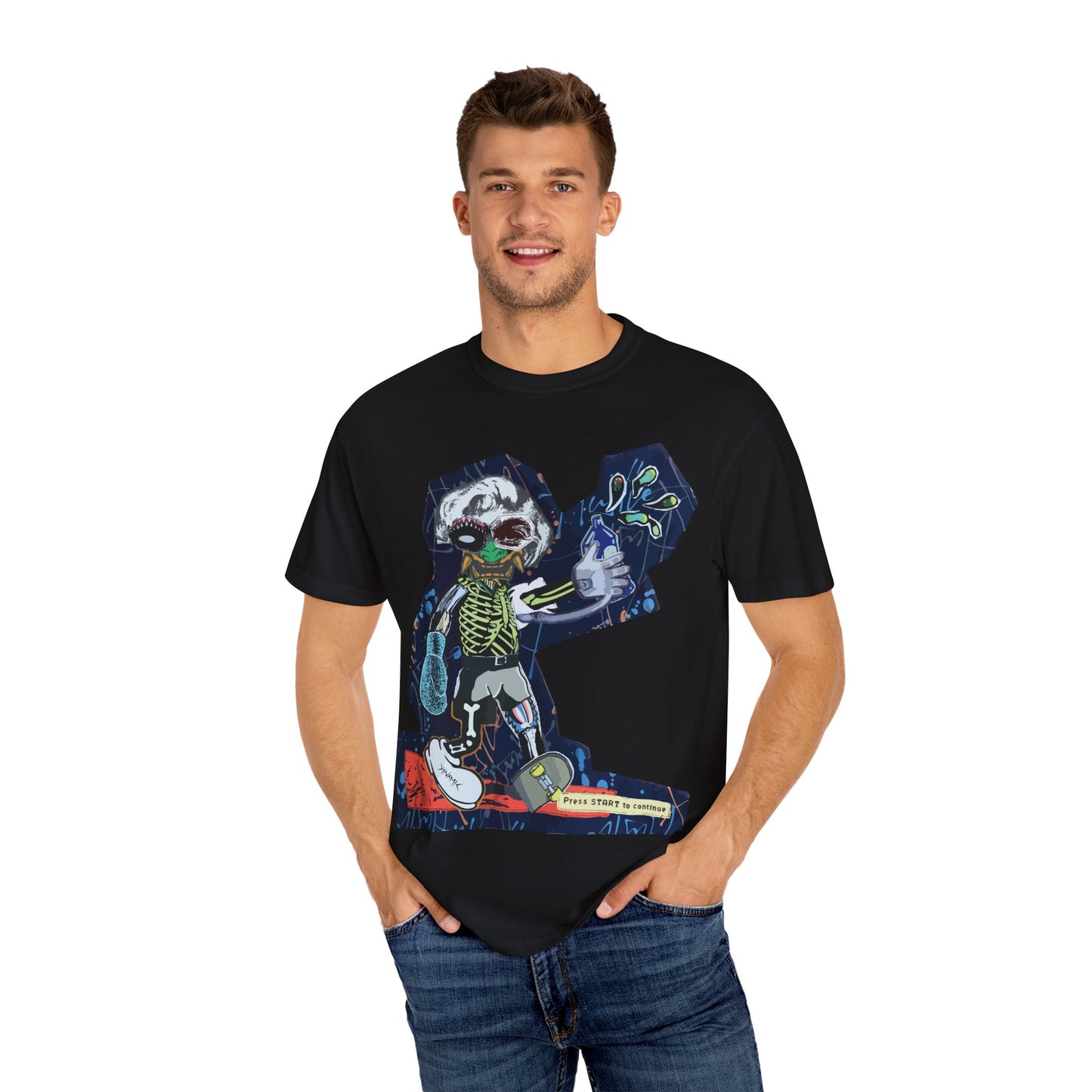 "Press Start To Continue" Graphic T-Shirt