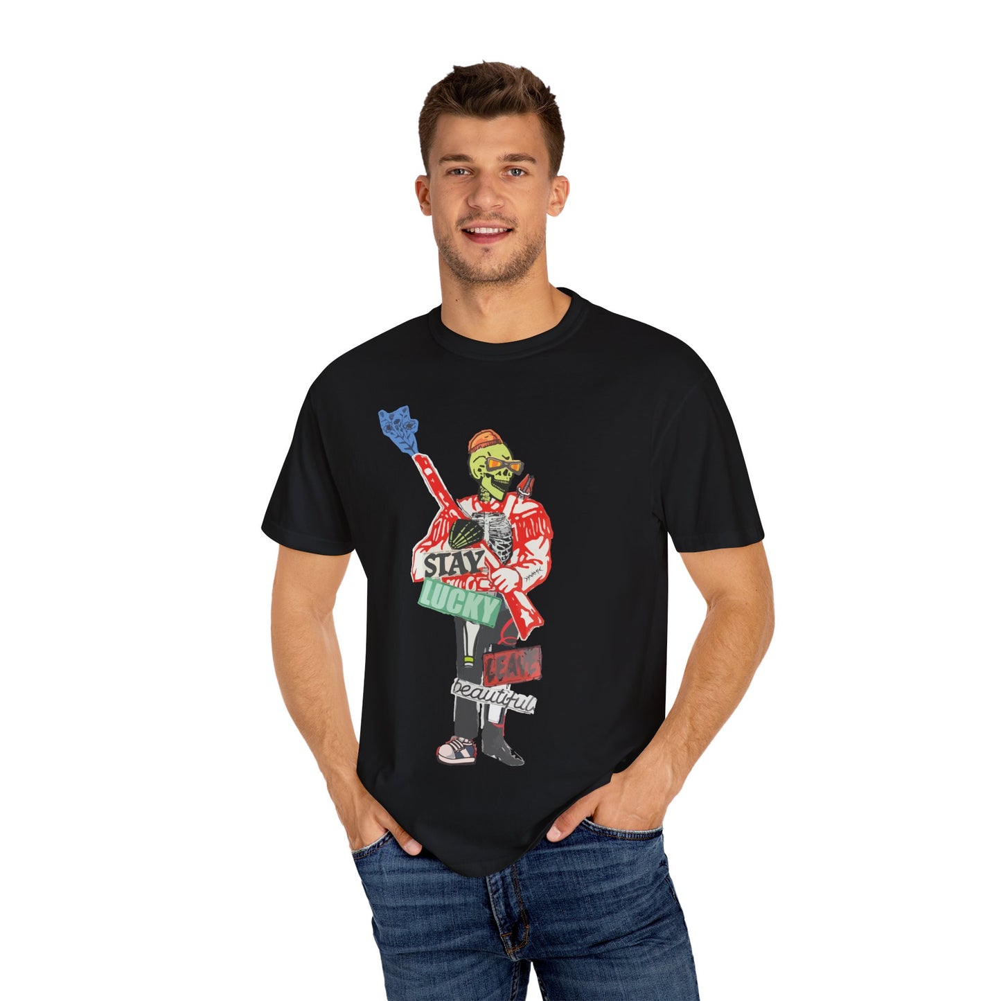 "Stay Lucky, Leave Beautiful" Graphic T-Shirt