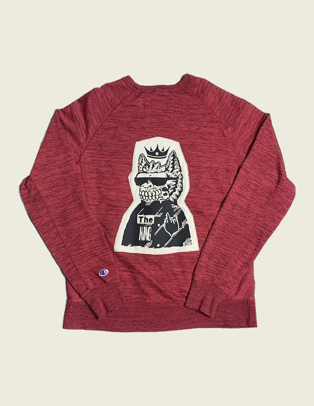 "The King" Graphic Crewneck — Men's Large