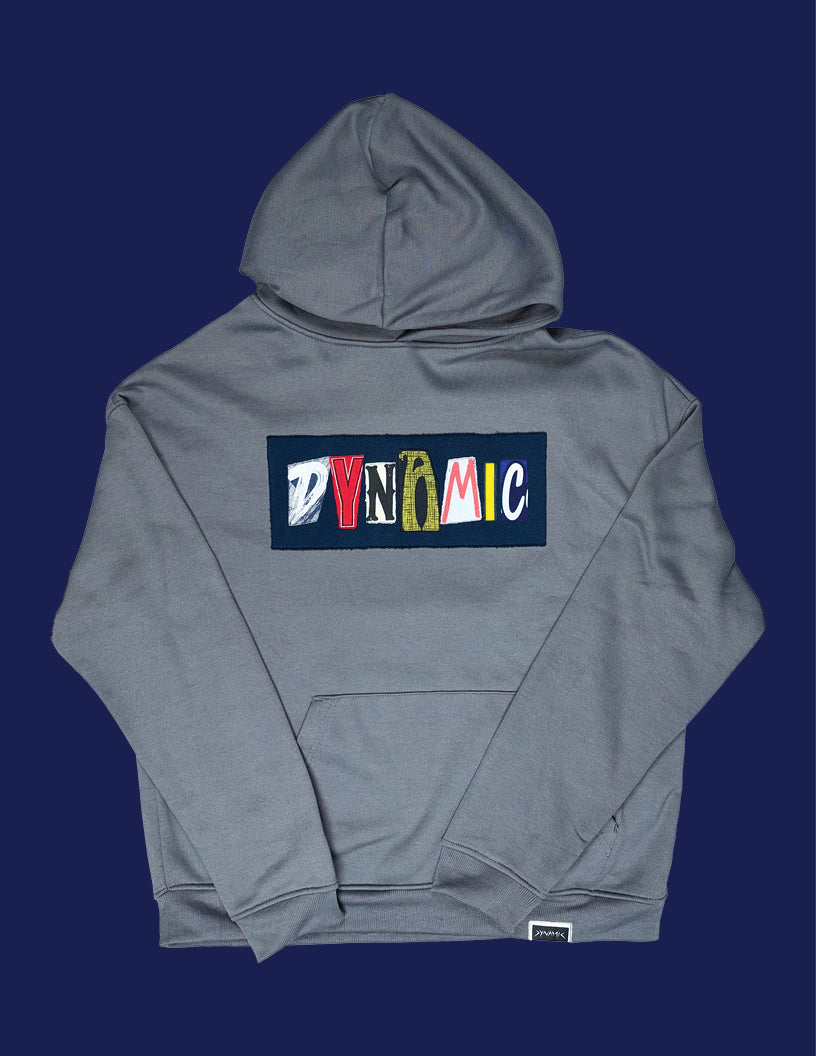 Logo Patchwork Hoodie — Men's XL