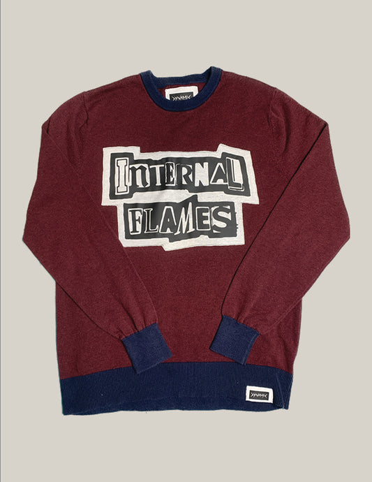 "Internal Flames" Graphic Crewneck — Men's Medium