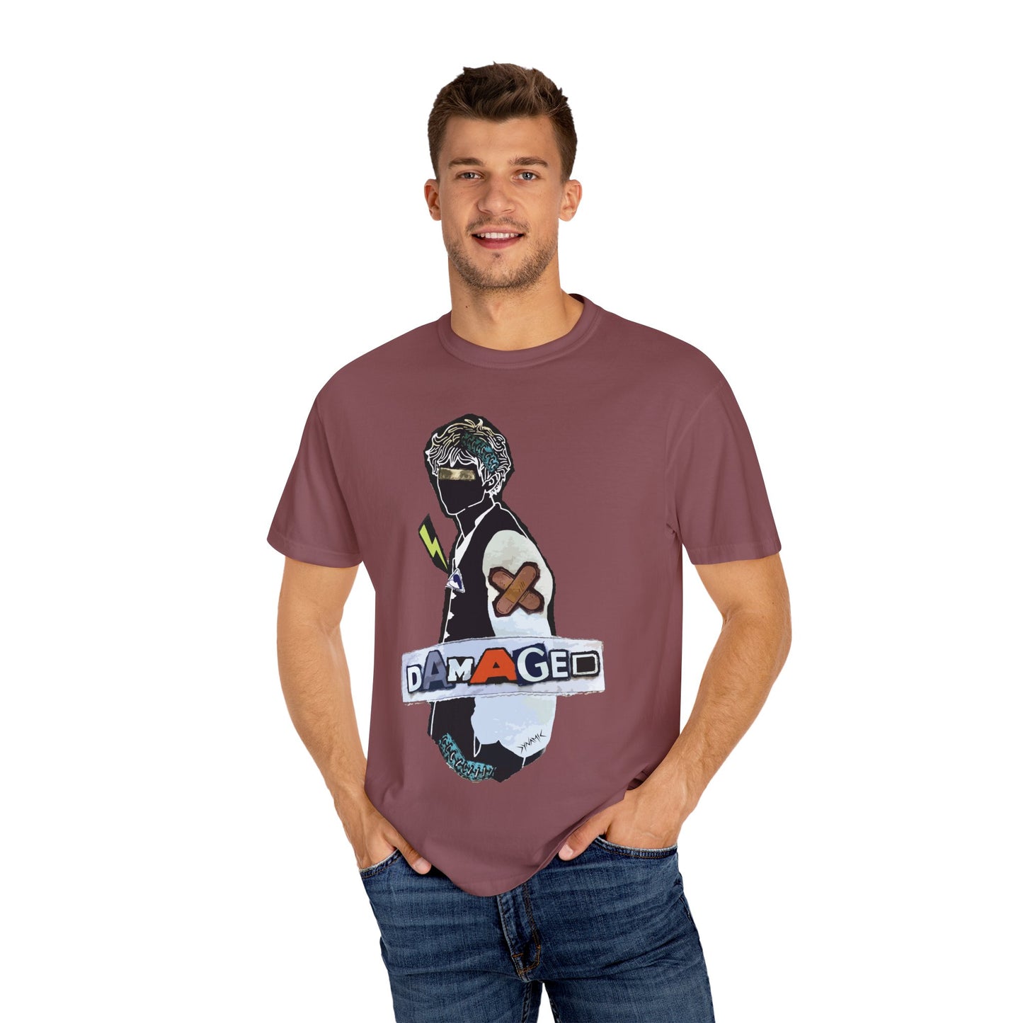 "Damaged" Graphic T-Shirt