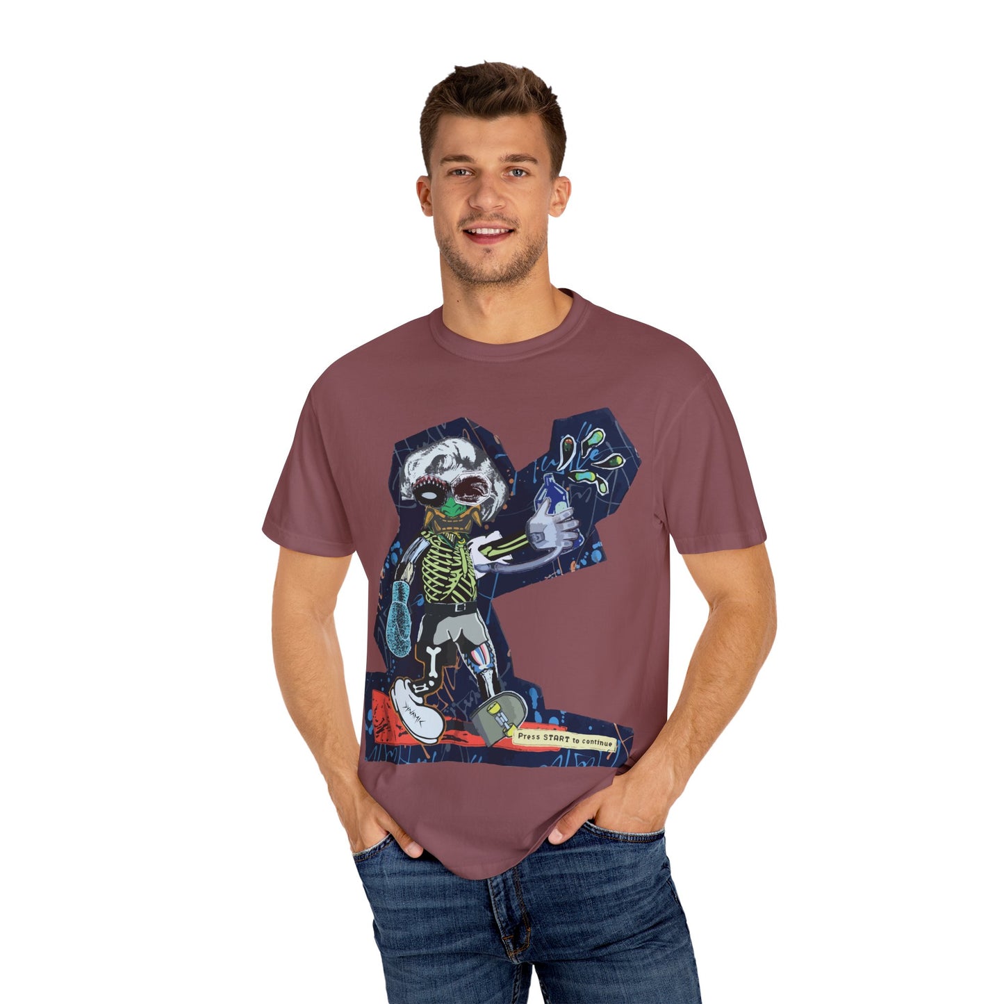 "Press Start To Continue" Graphic T-Shirt