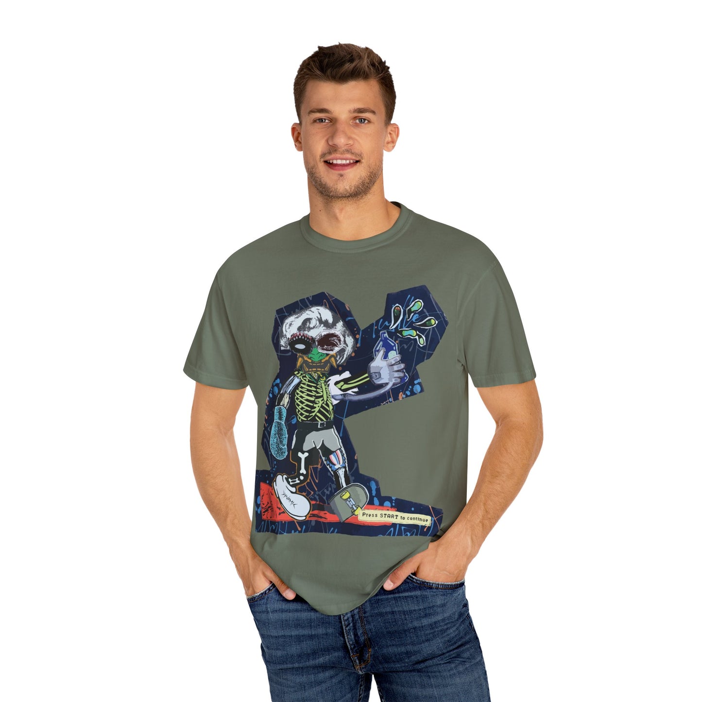 "Press Start To Continue" Graphic T-Shirt