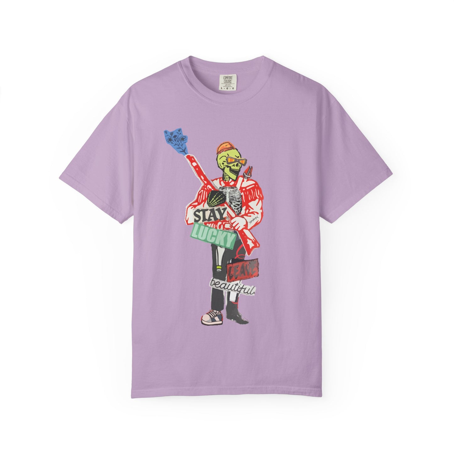 "Stay Lucky, Leave Beautiful" Graphic T-Shirt