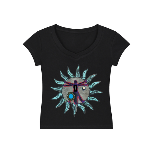 "Tranquility" — Graphic V-Neck T-Shirt