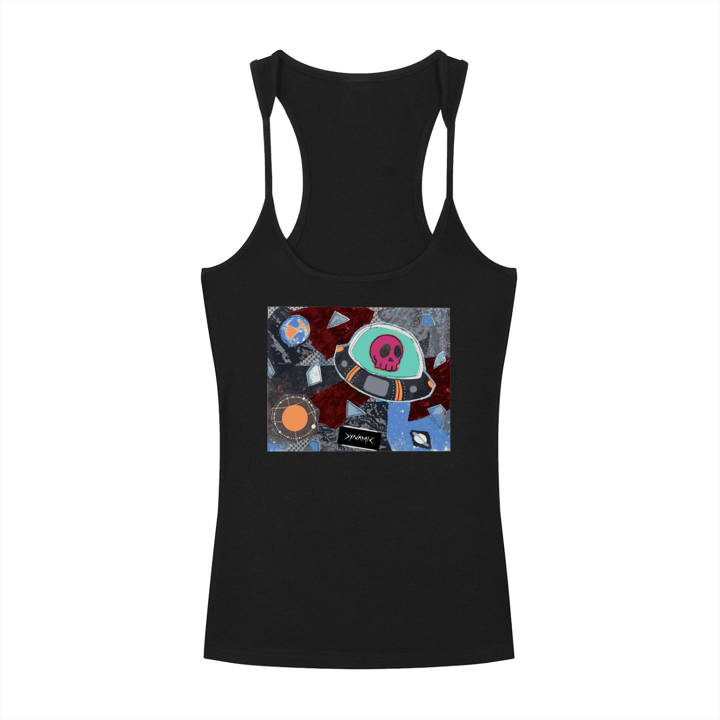 "Dead Orbit" — Graphic Racerback Tank Top