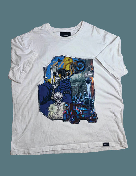 "Urban Pixel Odyssey" — Men's 2XL