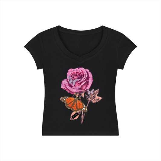 "Monarch" — Graphic V-Neck T-Shirt