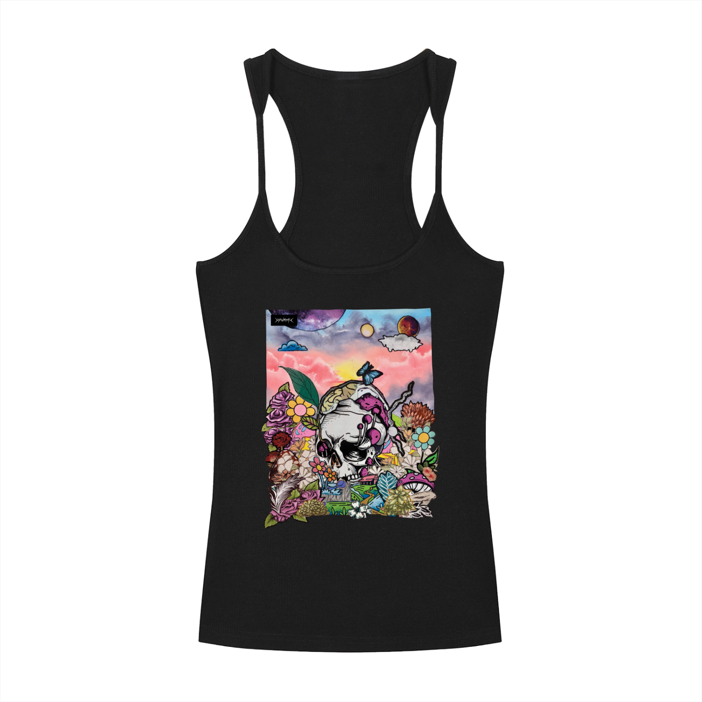 "Bloom After Death" — Graphic Racerback Tank Top